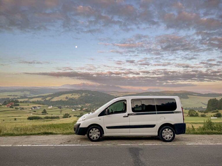 widok na tatry vanlife